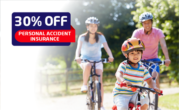 Get 30% off MSIG personal accident insurance from now to 30 Apr 2021