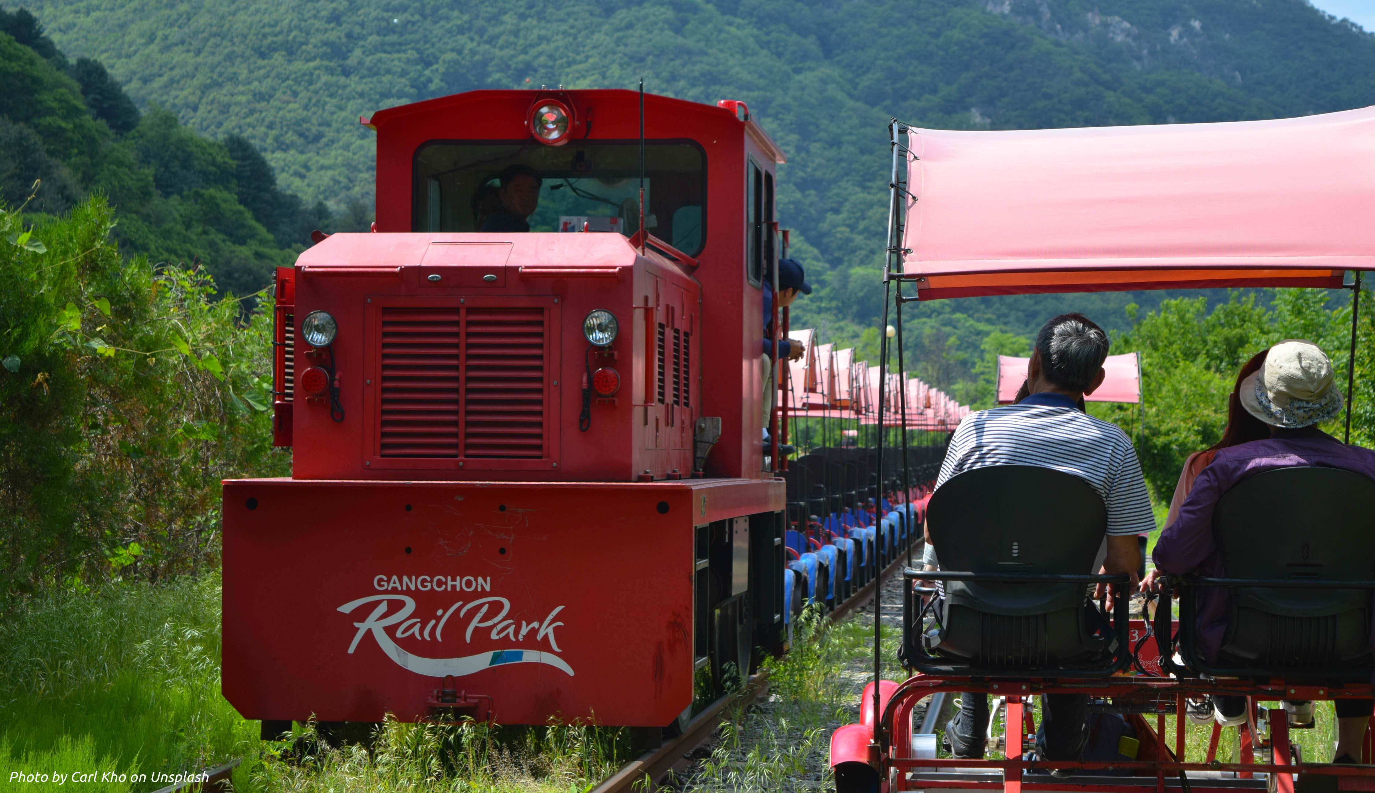 Ride along the Gangchon Rail Park