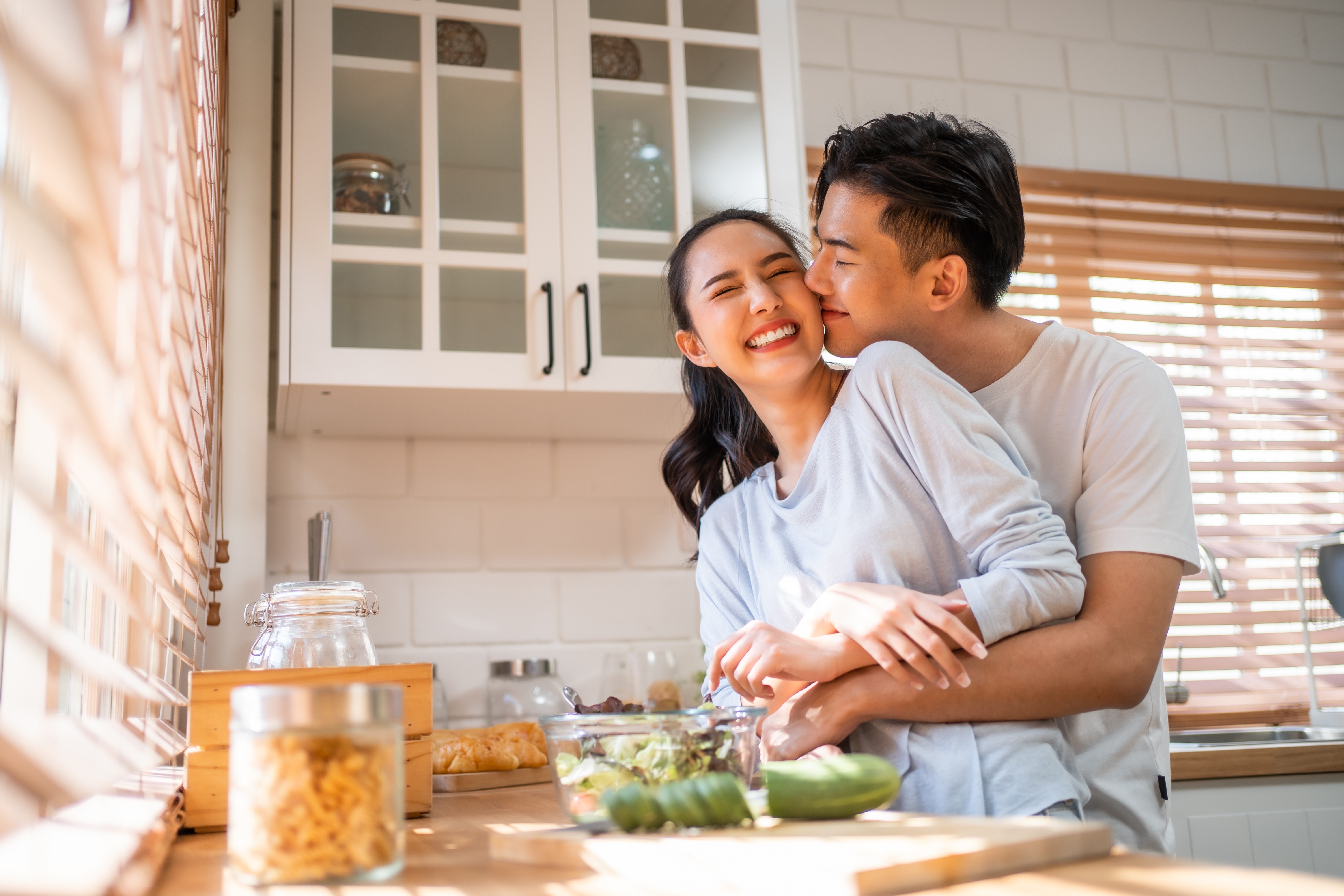 Couple in the kitchen