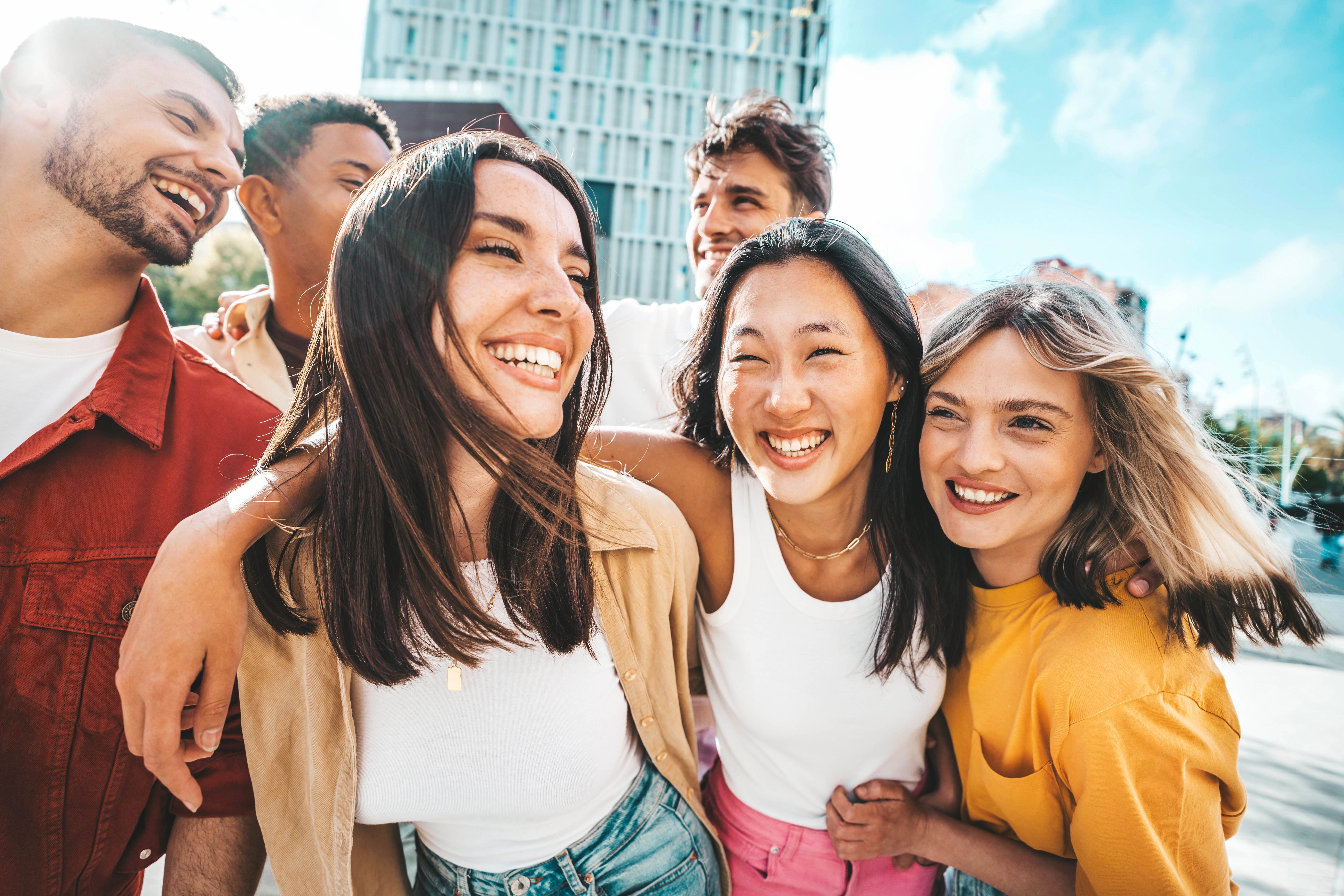 A group of international friends