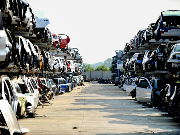 how to deregister a vehicle wrecked car junkyard